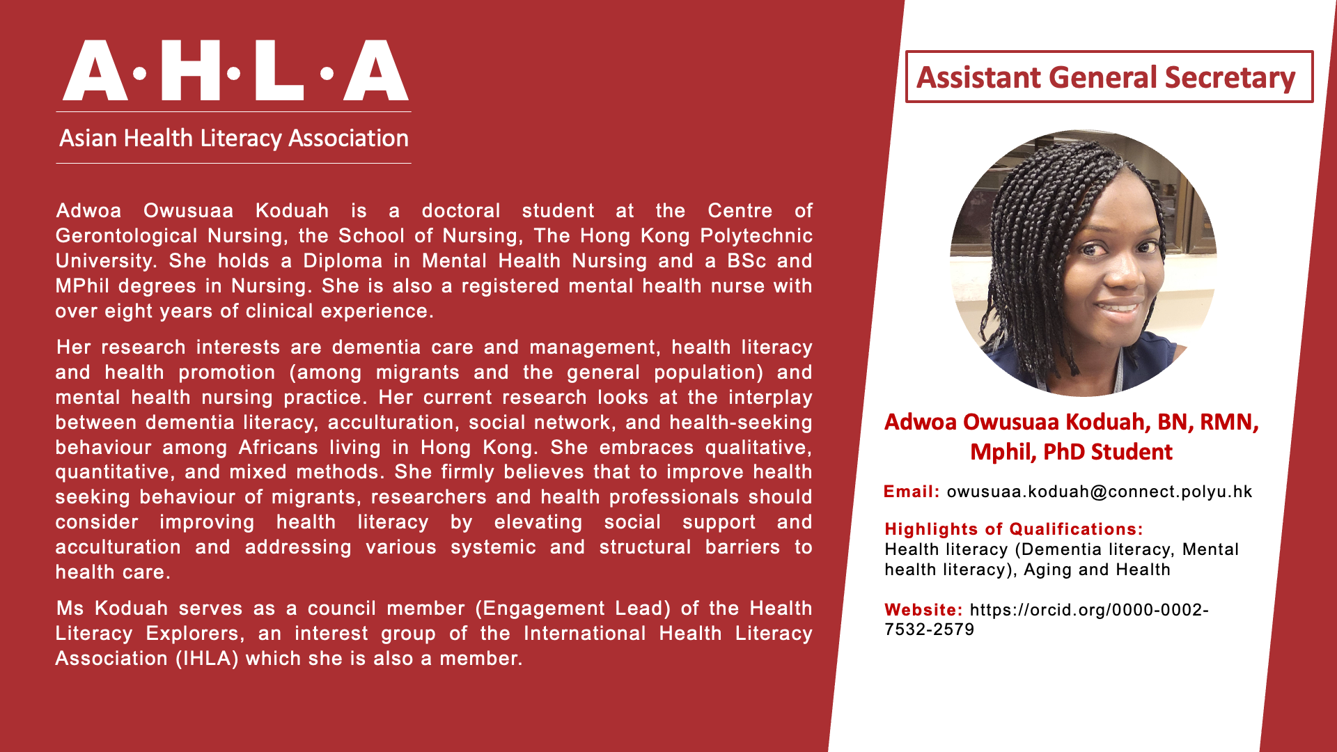 20232024 AHLA Secretariat AHLA AHLA Asian Health Literacy